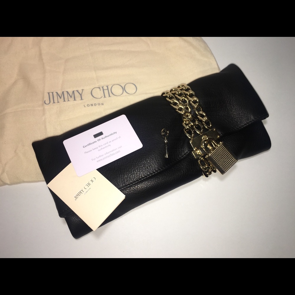 Jimmy Choo - Chandra Leather Chain Clutch